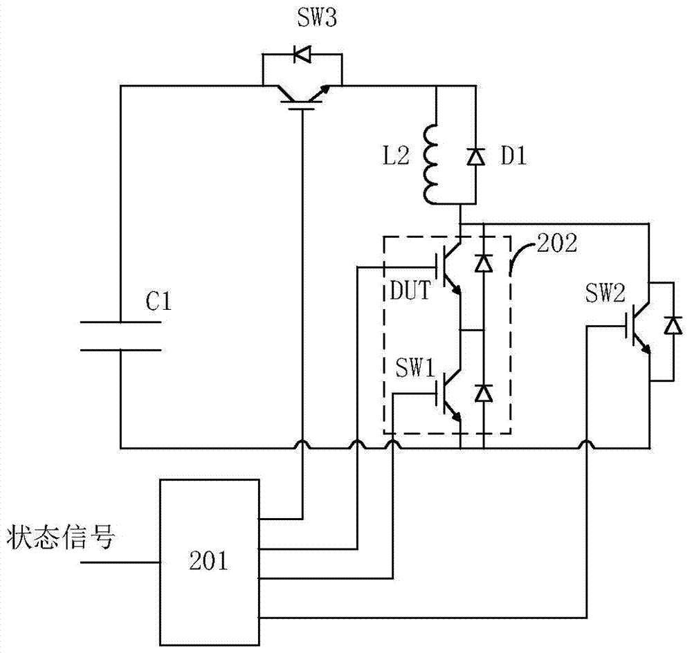 Failure testing circuit and method of power device