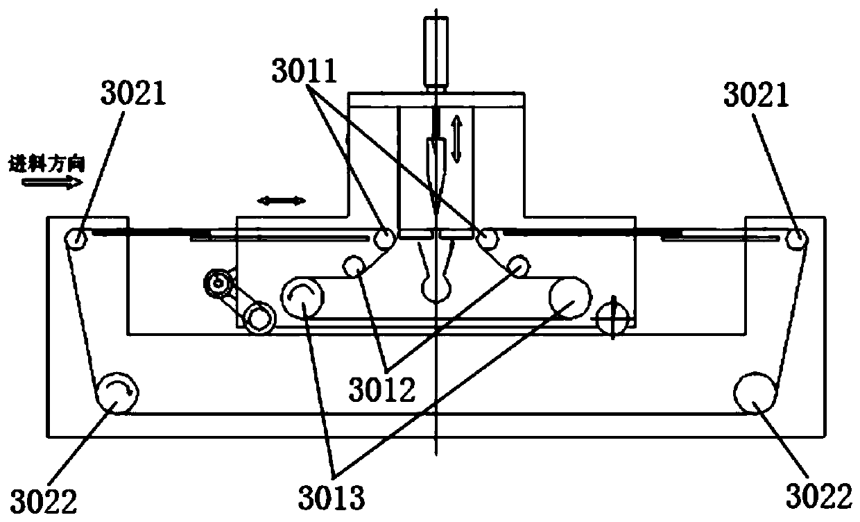Continuous slab cutting device and method for cutting continuous slab