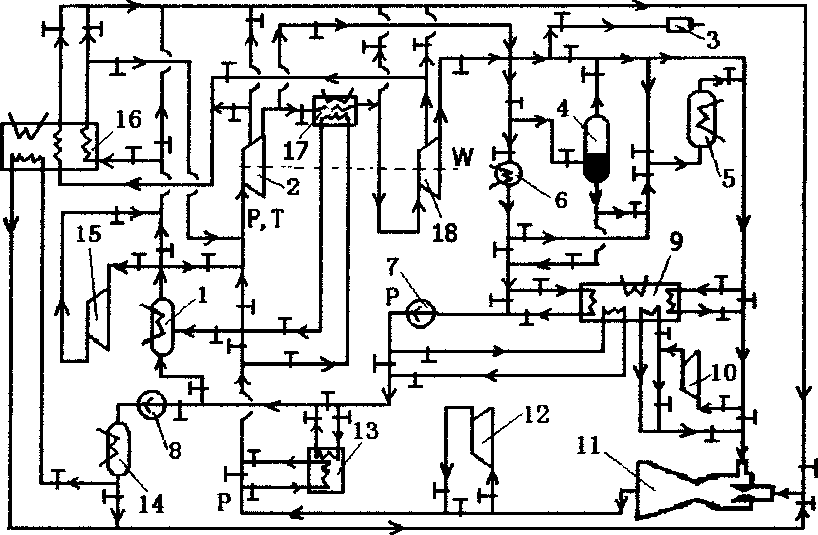 Steam power circulation and device