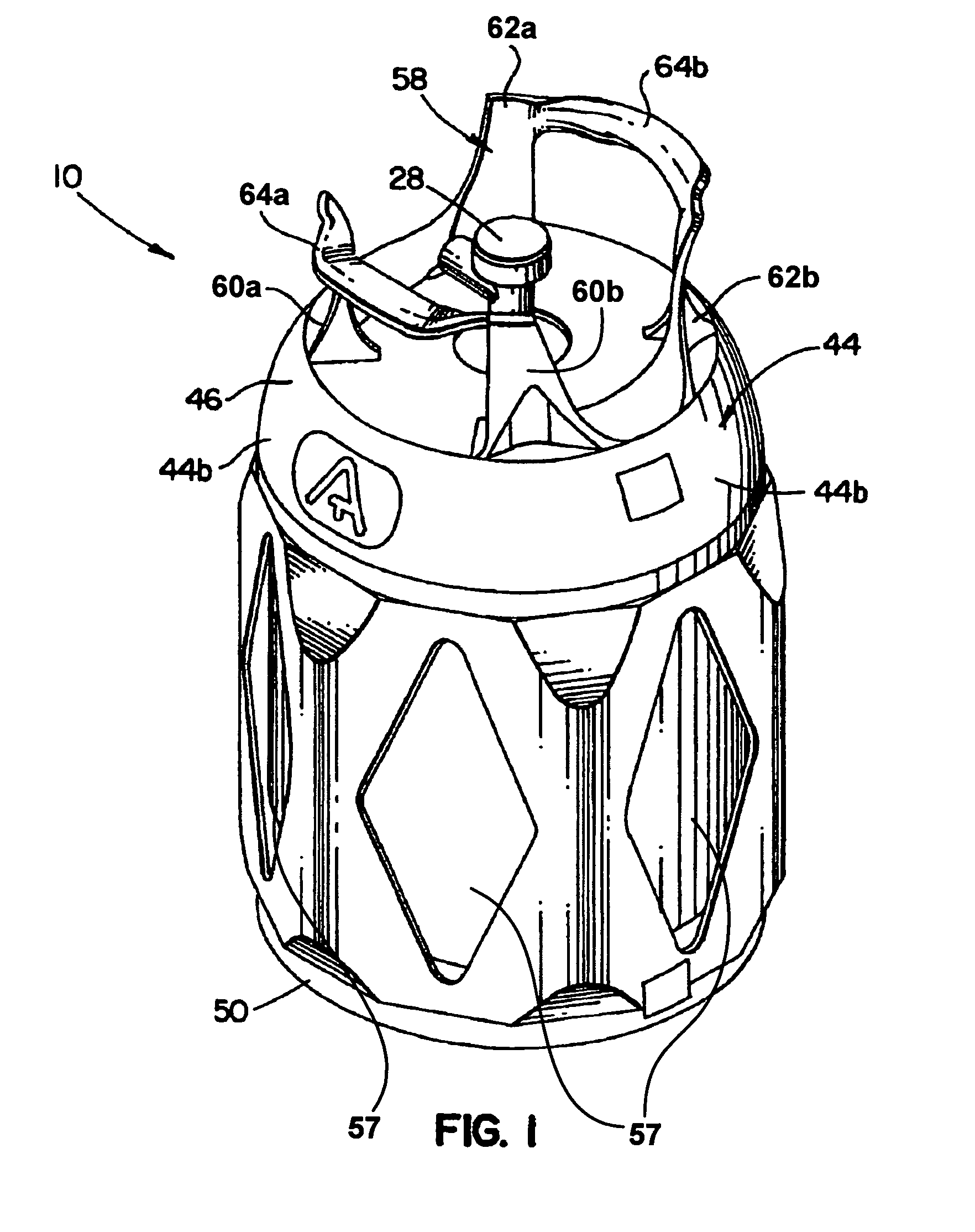 Hybrid pressure vessel with separable jacket