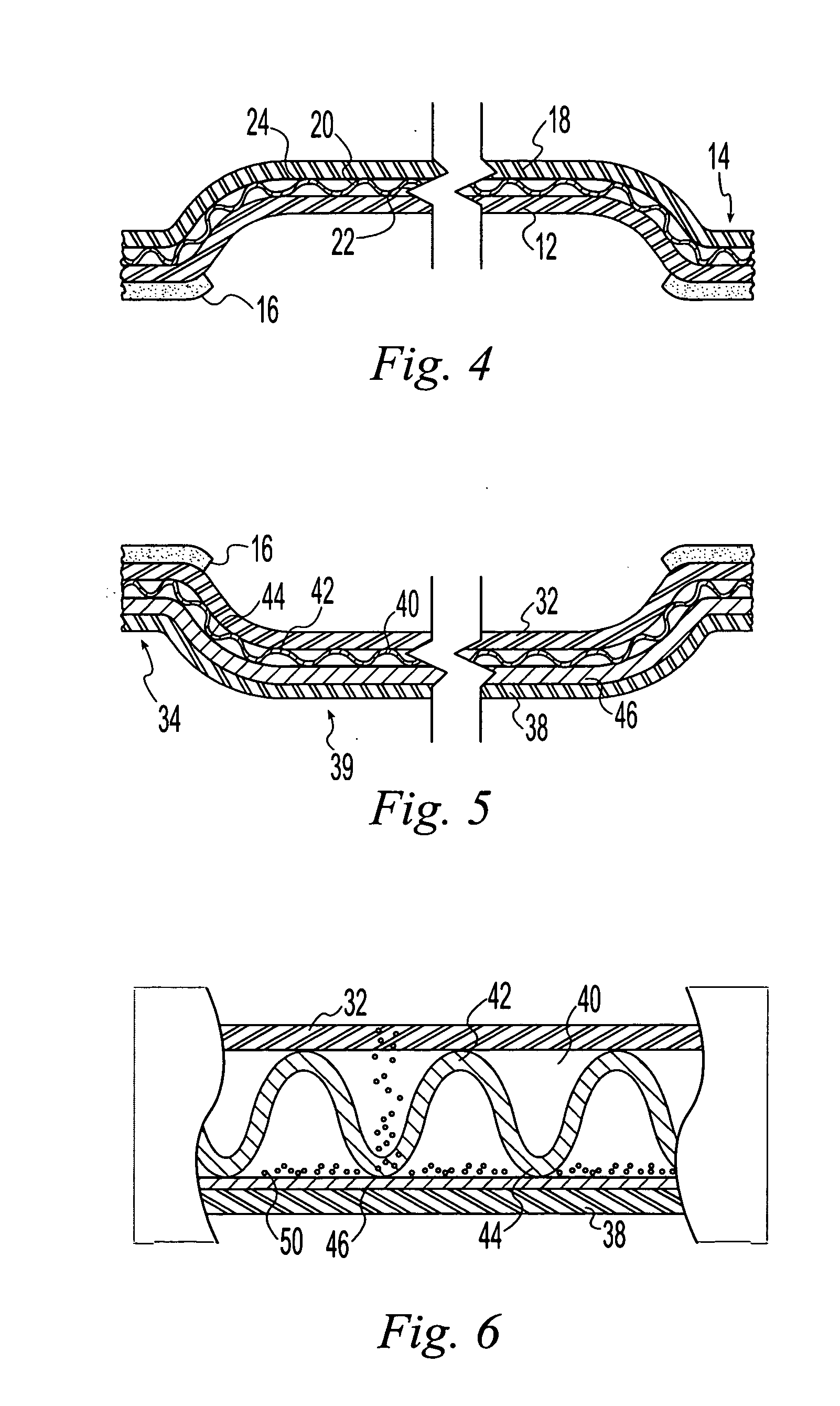 Food enclosing container with rebondable rim and liquid absorption and barrier layers