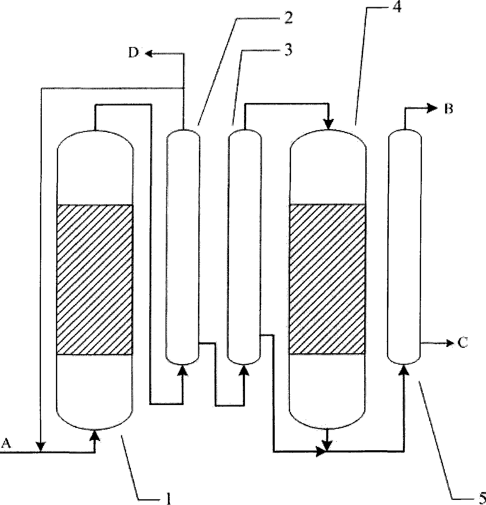 Method for preparing 2-methylacraldehyde and 2-methyl-2-pentenal synchronously