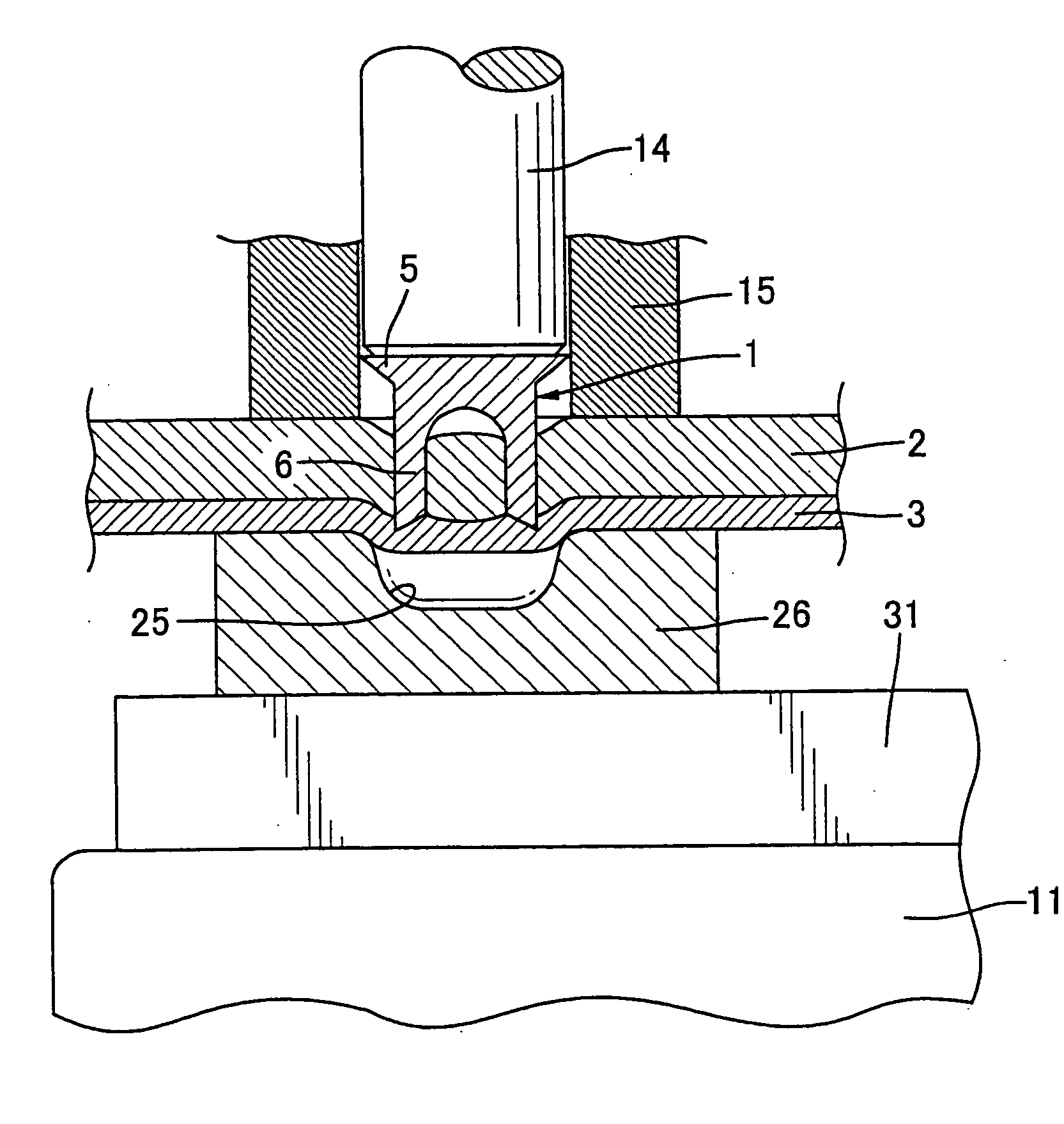 Self-piercing rivet setting apparatus and system