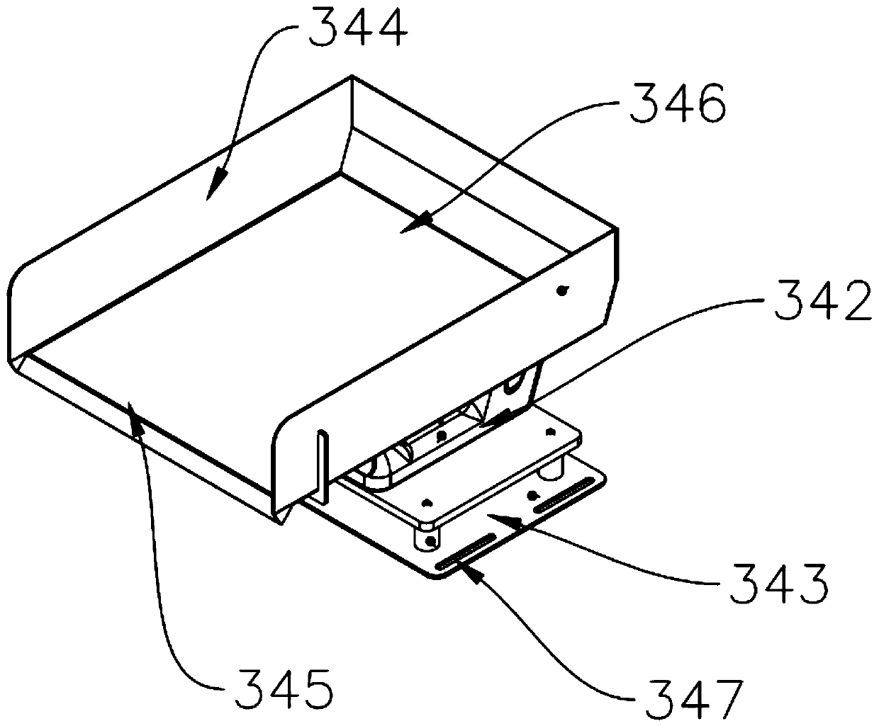 Color sorter feeding device and color sorter