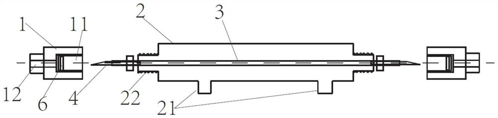 A detachable hollow fiber membrane module and its assembly method