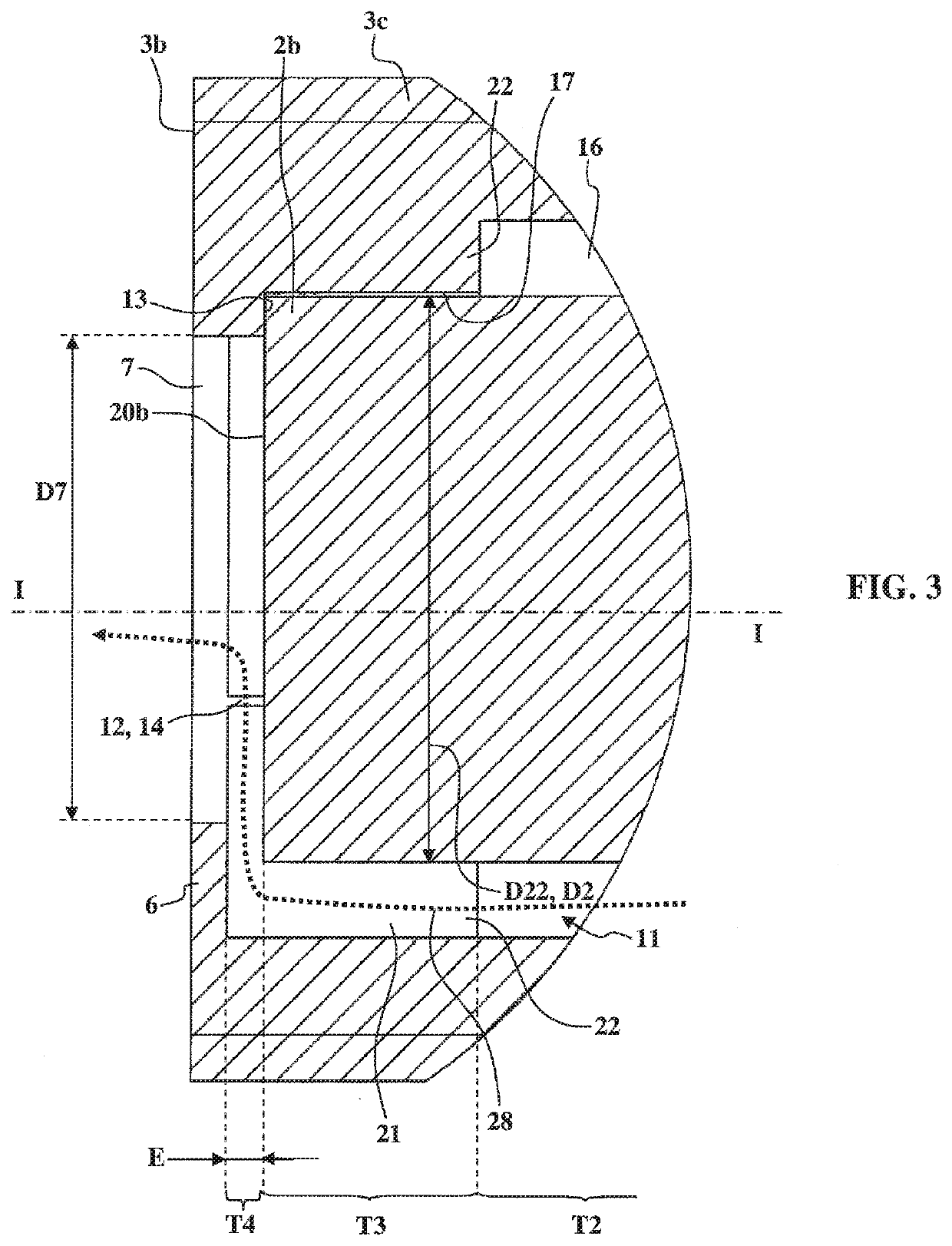 Fastening device for holding a sensor