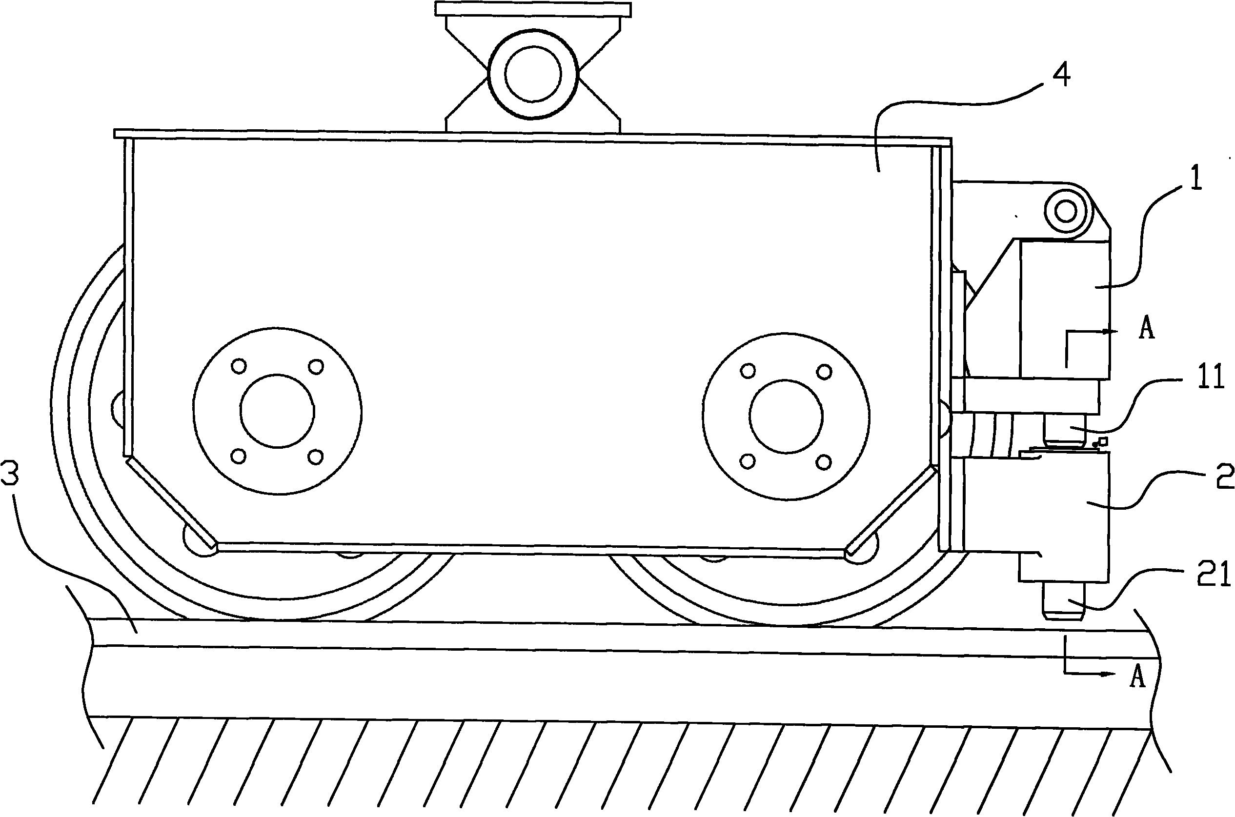 Rail brake device of gantry crane