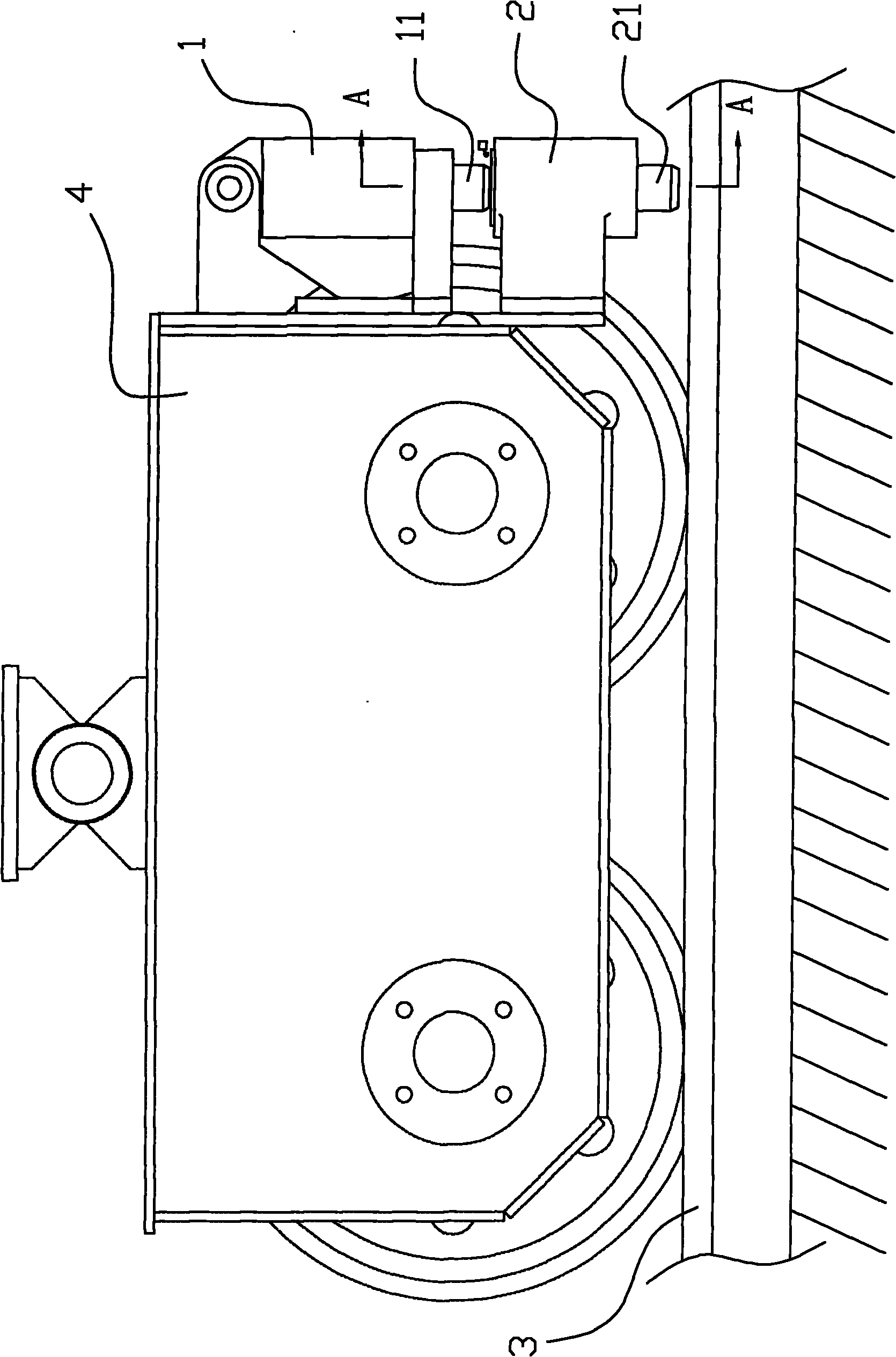 Rail brake device of gantry crane