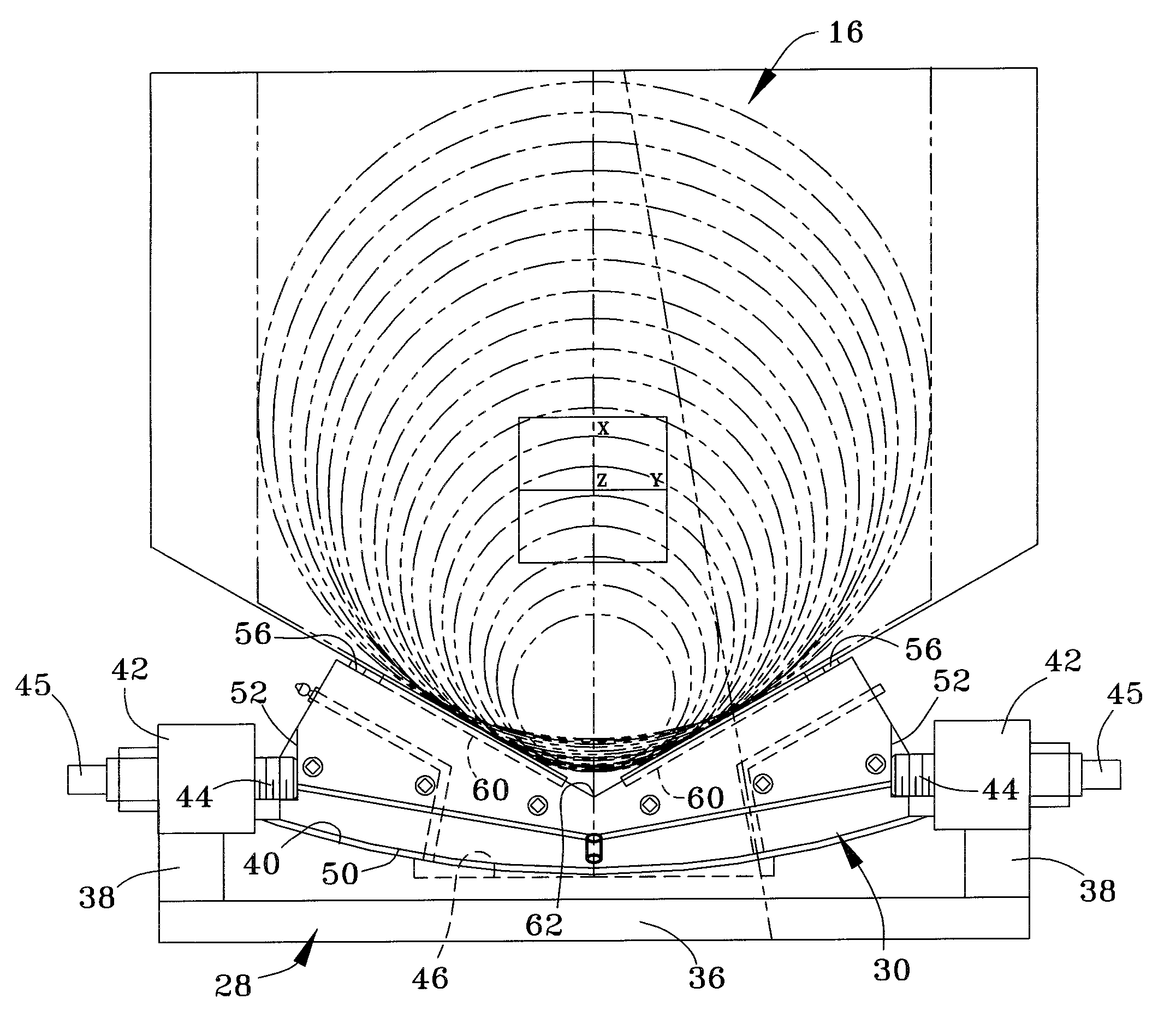 Self-aligning support assembly and method for rotatable cylindrical components