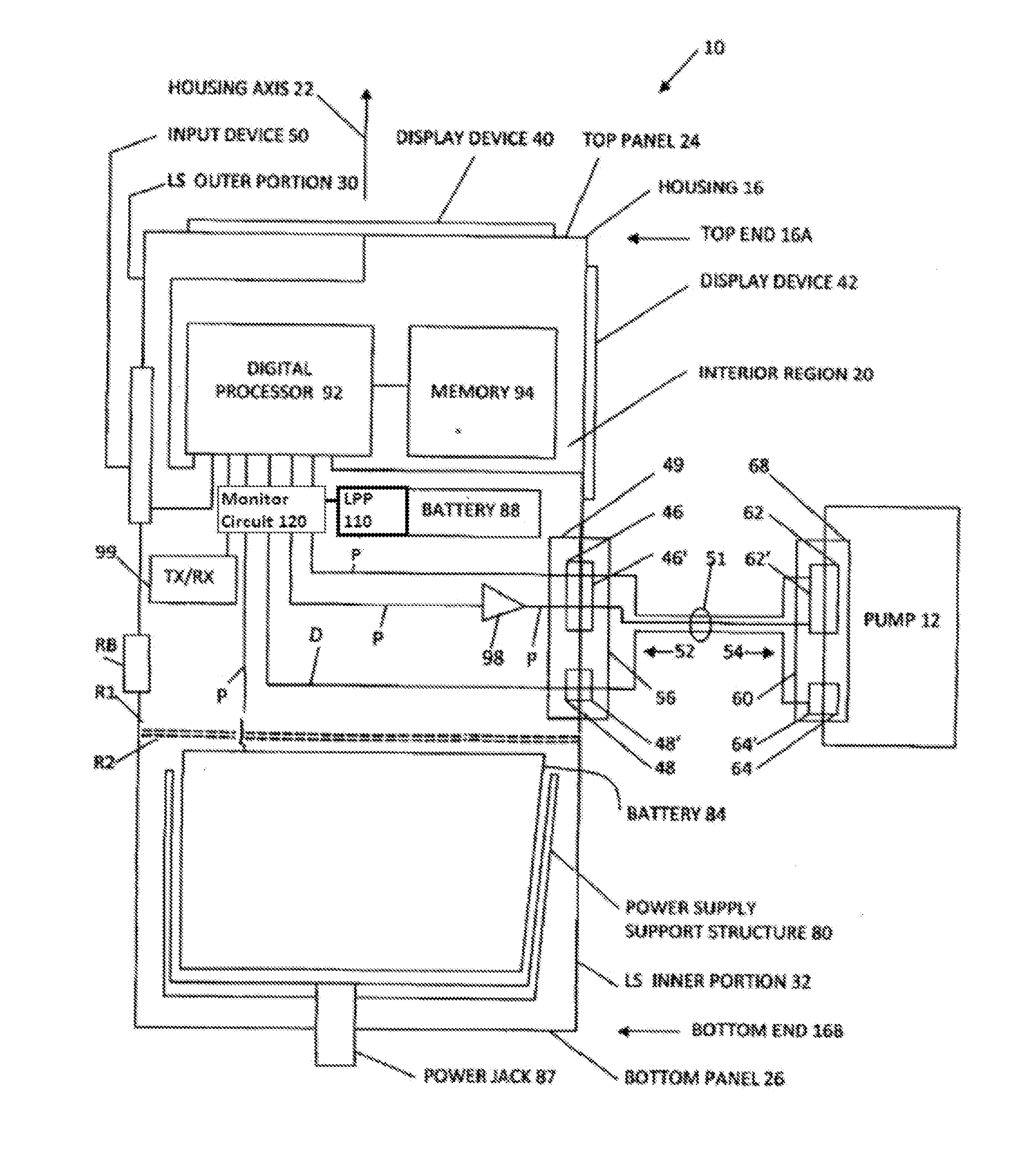 Low-power battery pack with safety system