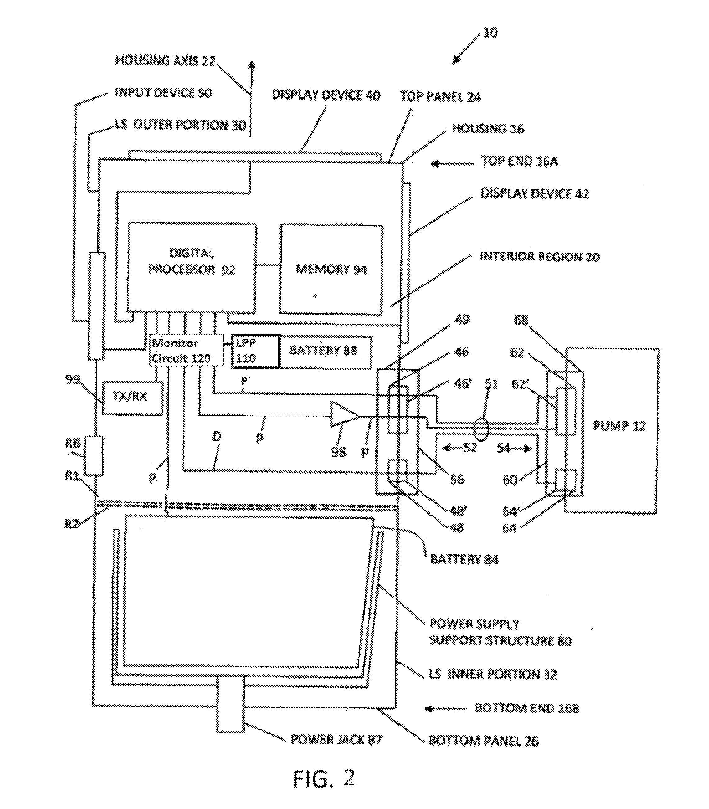 Low-power battery pack with safety system