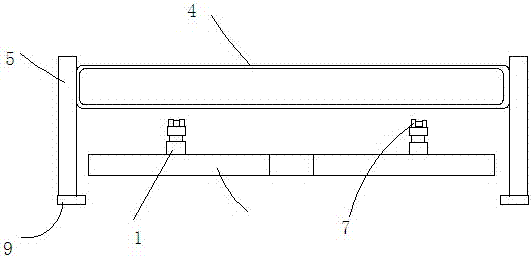 Car skylight guide rail cutting device