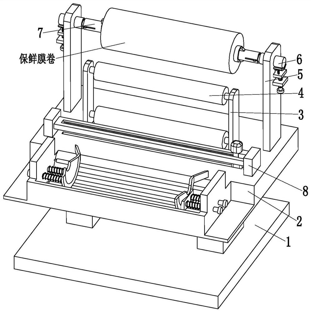 A fruit and vegetable transshipment fresh-keeping packaging machine and packaging method thereof