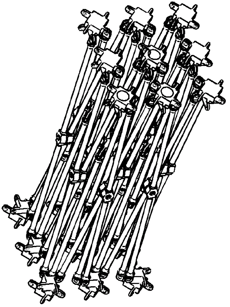 Scissors-based quadrilateral unit planar array developable mechanism