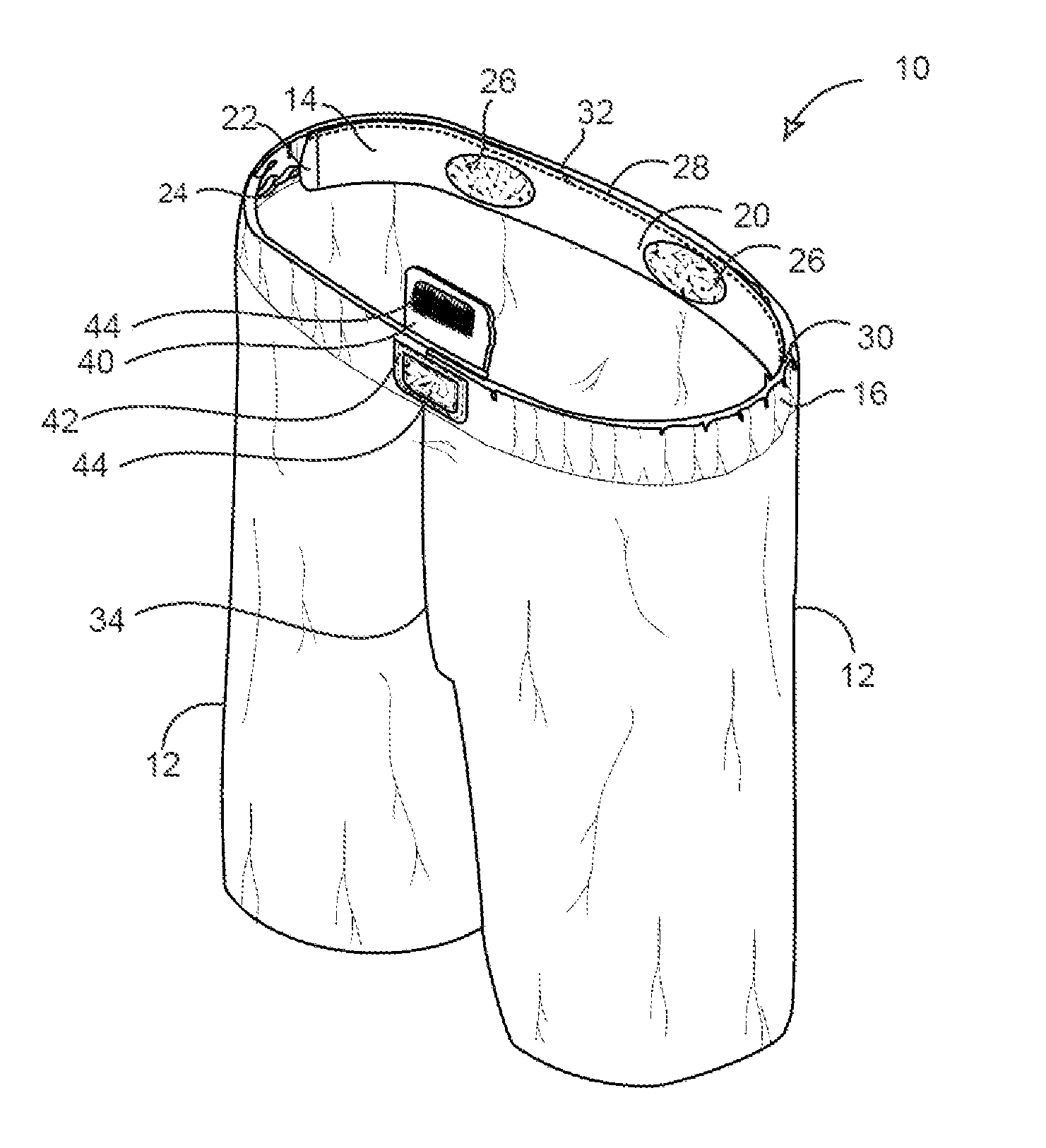 Lower-body garment having a secure waist assembly