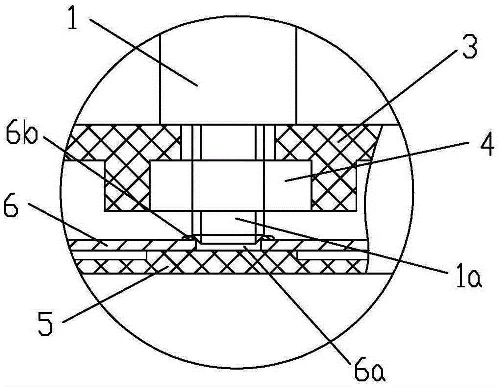 Carbon fiber negative-ion transmitting end assembly