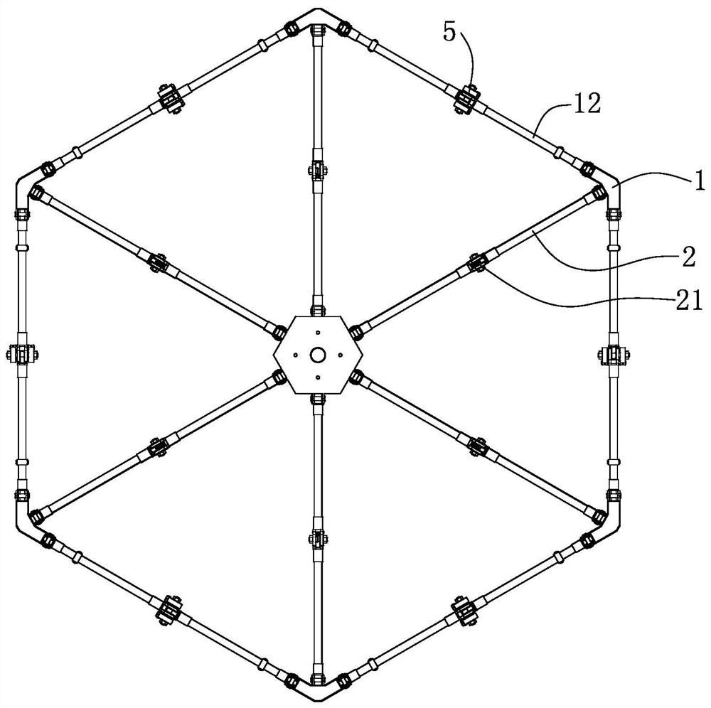 Spatially deployable prism unit for in-orbit assembly