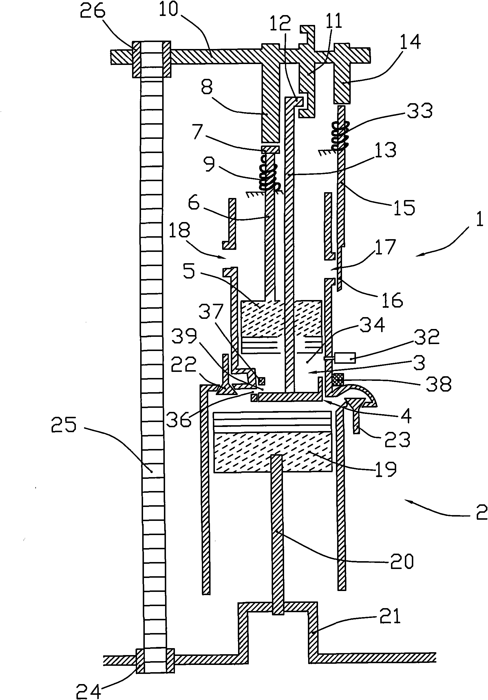 Reciprocating type internal-combustion engine with low fuel oil and micro discharge