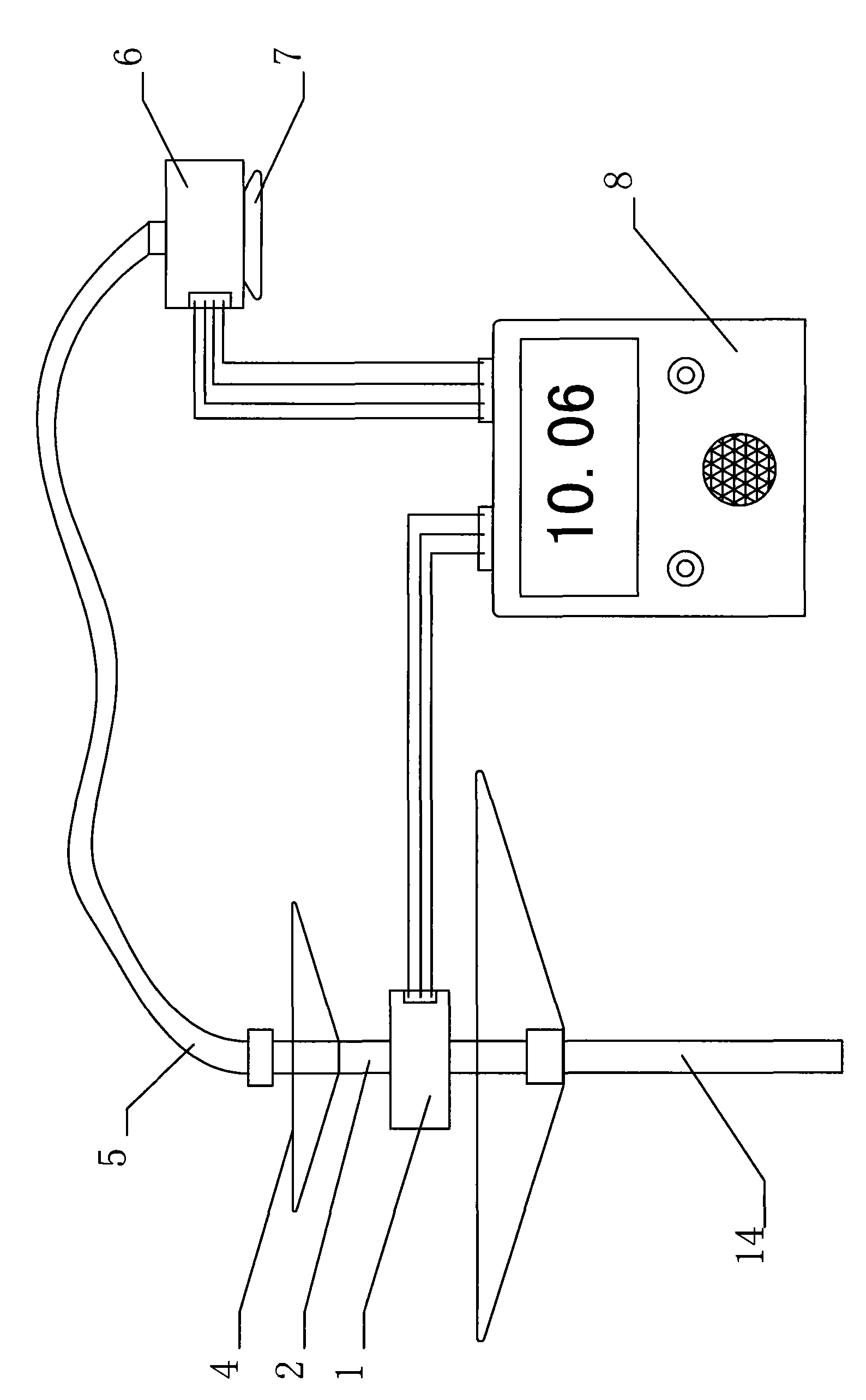 Free stroke angle measuring instrument of steering wheel