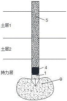 Miniature steel pipe pile and grouting reinforcement method