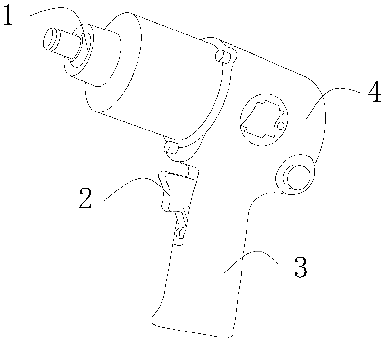 Pneumatic impact wrench