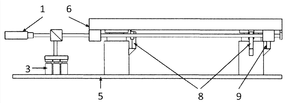 Gas magnetic vibration isolation platform based on air floatation zero position benchmark and laser auto-collimation measurement