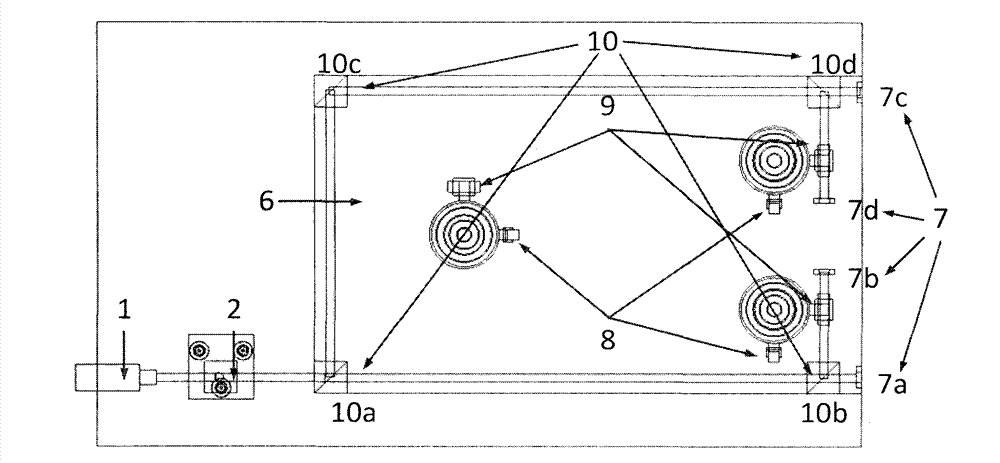 Gas magnetic vibration isolation platform based on air floatation zero position benchmark and laser auto-collimation measurement