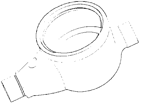 Computer aided design method for thin-wall copper alloy water meter shell casting process