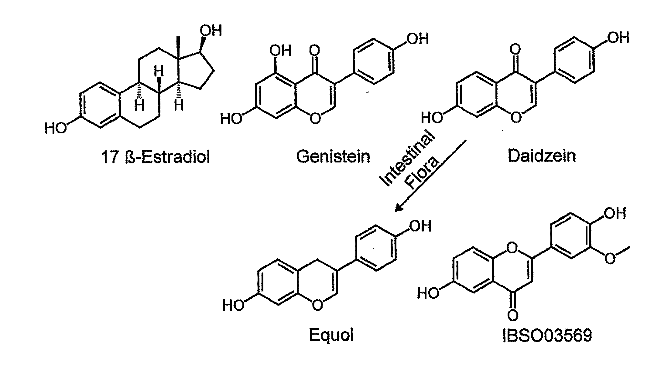 Phytoestrogenic formulations for alleviation or prevention of hair loss