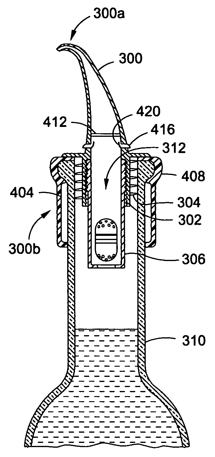 Method and apparatus for altering the composition of a beverage