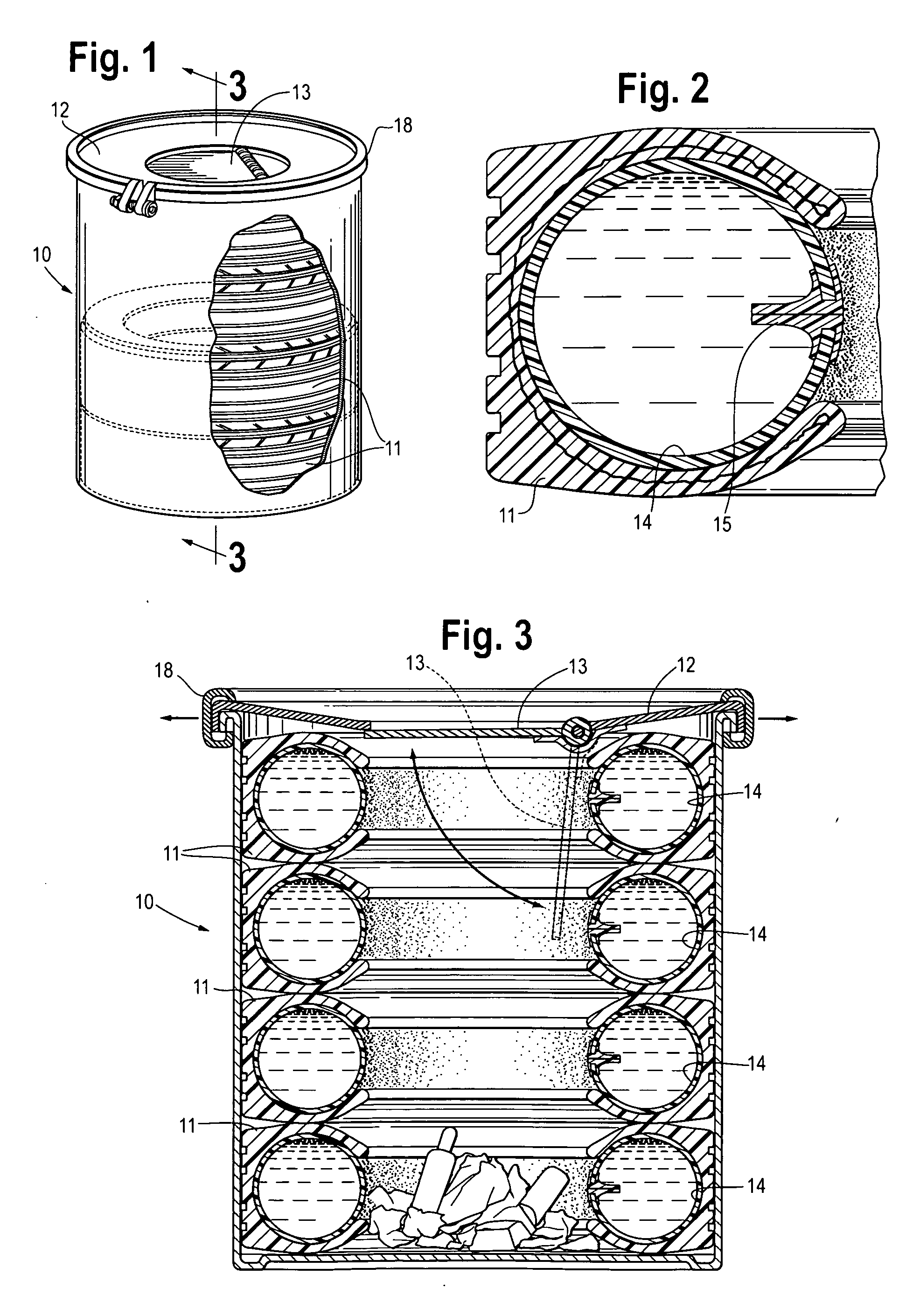 Blast-attenuating container