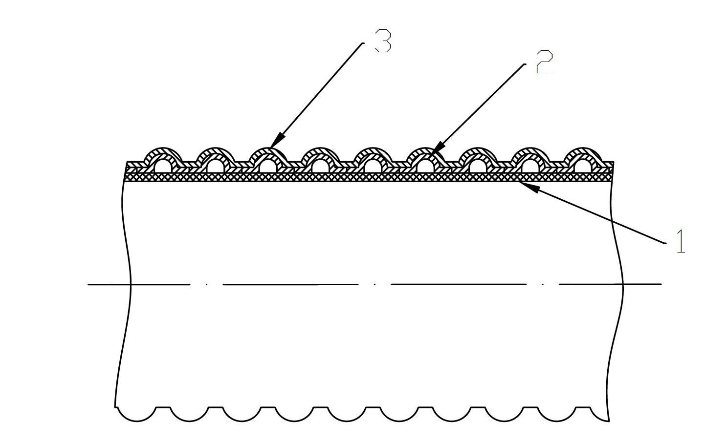 Tube-framework plastic composite tube and producing process thereof