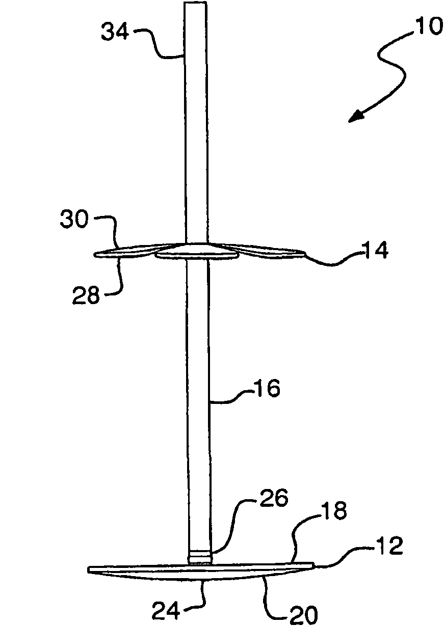 Securing device to secure fixation devices to bone portions