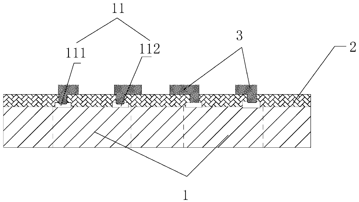 Three-dimensional integrated structure for Micro LEDs and manufacturing method