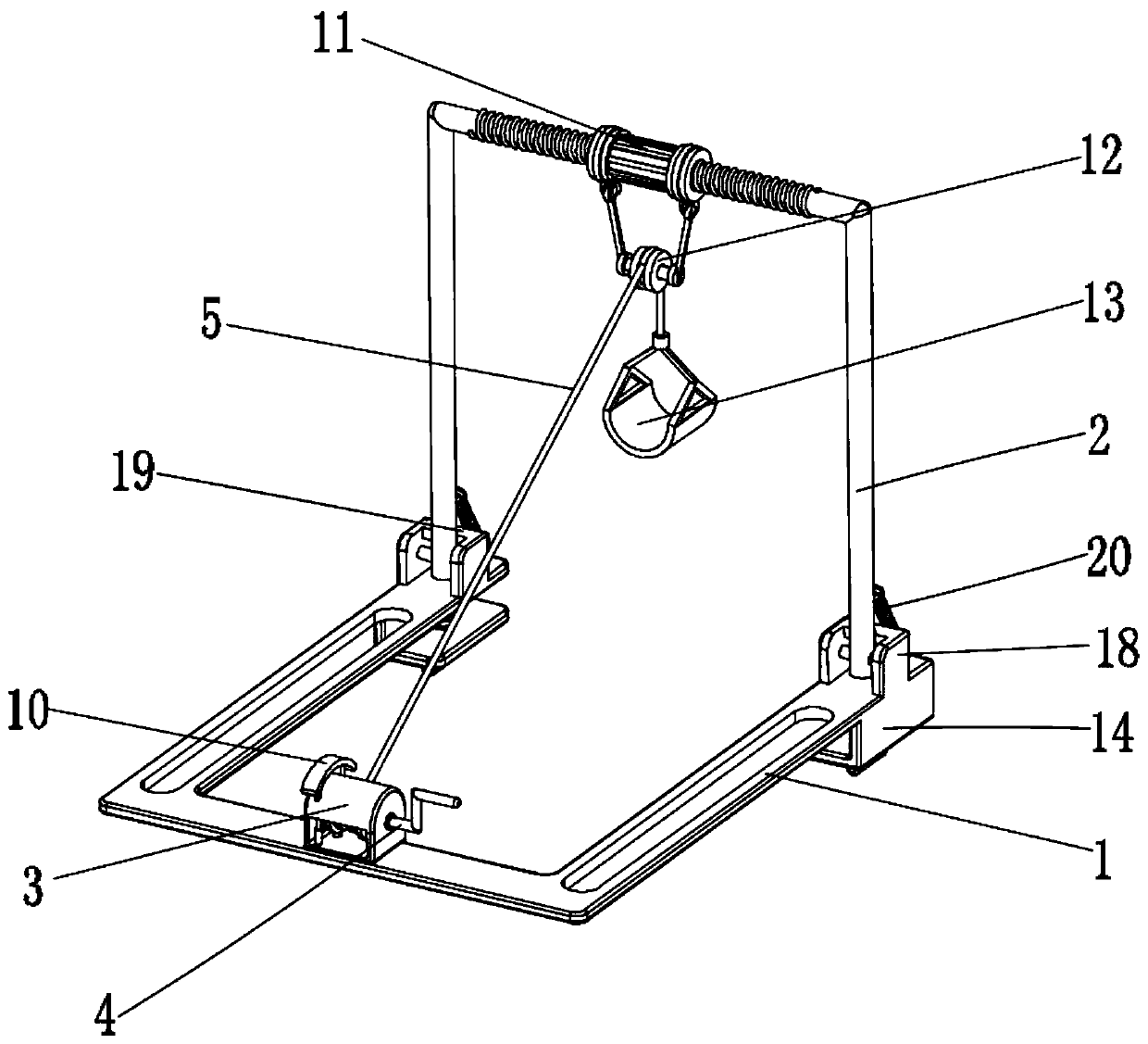 Orthopedic traction frame used in medical orthopedic department