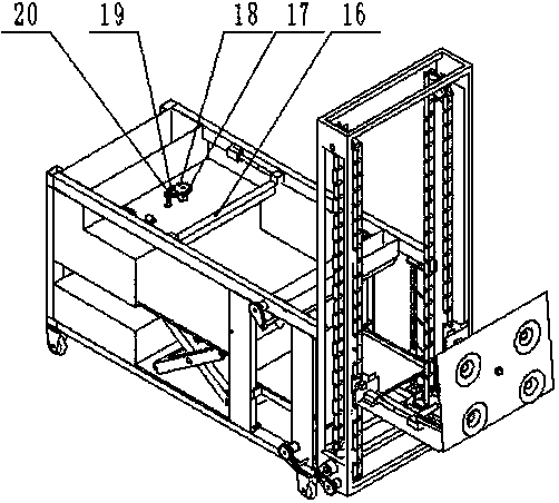 Vertical automatic wall brick attaching device used for building construction