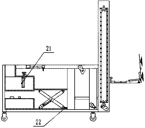 Vertical automatic wall brick attaching device used for building construction