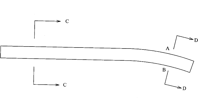 Rotating flexible shaft supporting tube formed by asymmetrically combing double-substrate type supporting blades