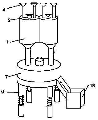 Stirrer device of PVC wire and cable material