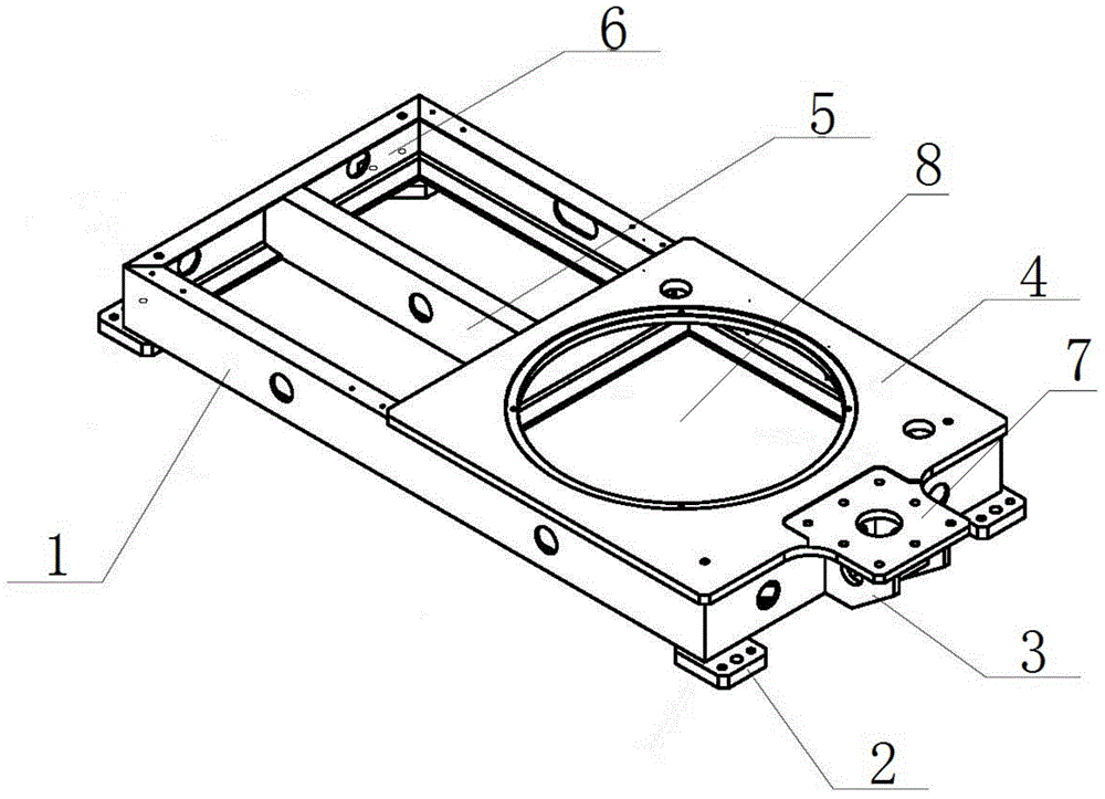 Underframe of sapphire single crystal growth furnace