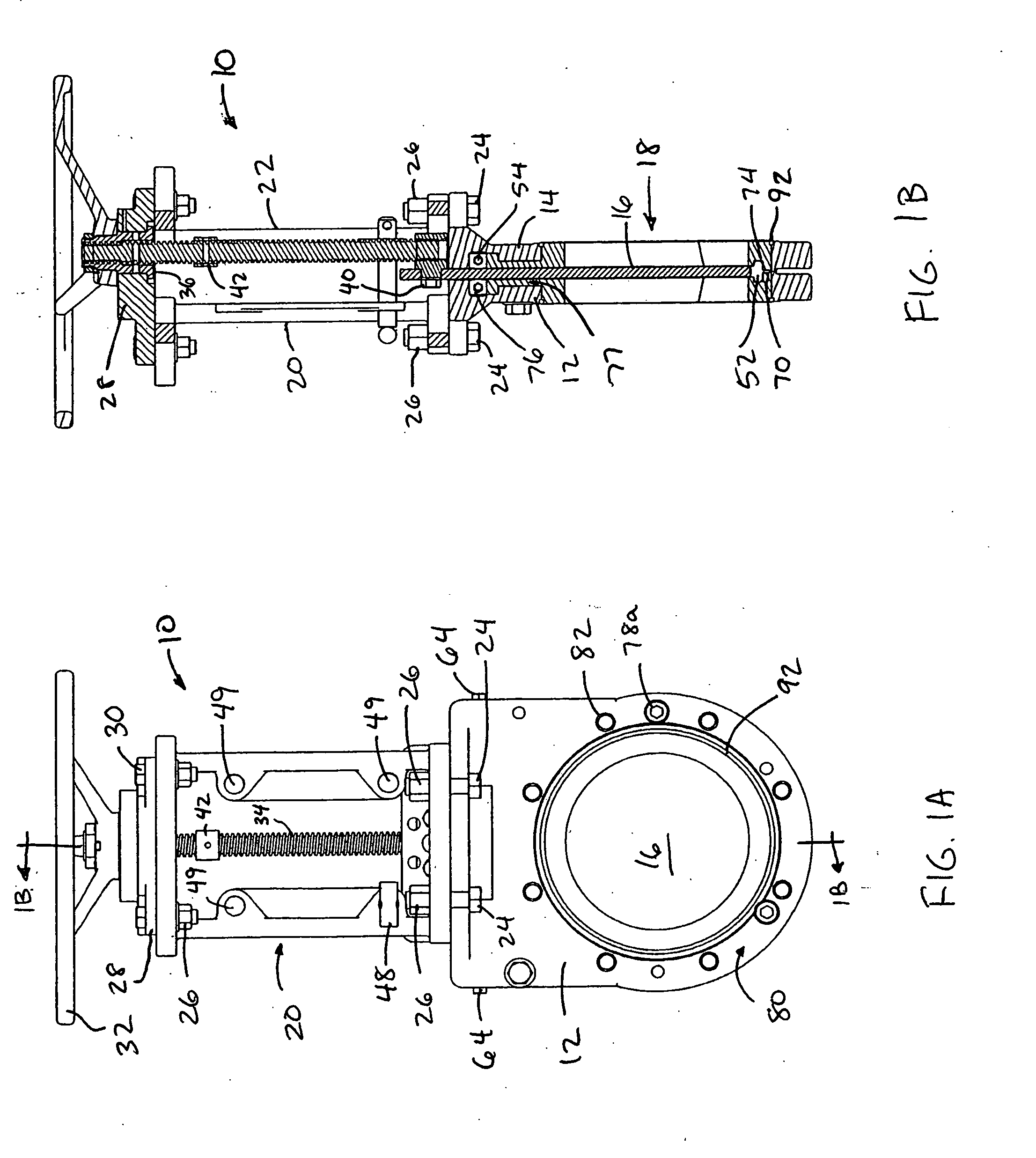 Knife gate valve with multi-piece elastomer liner and/or o-rings at flange interface