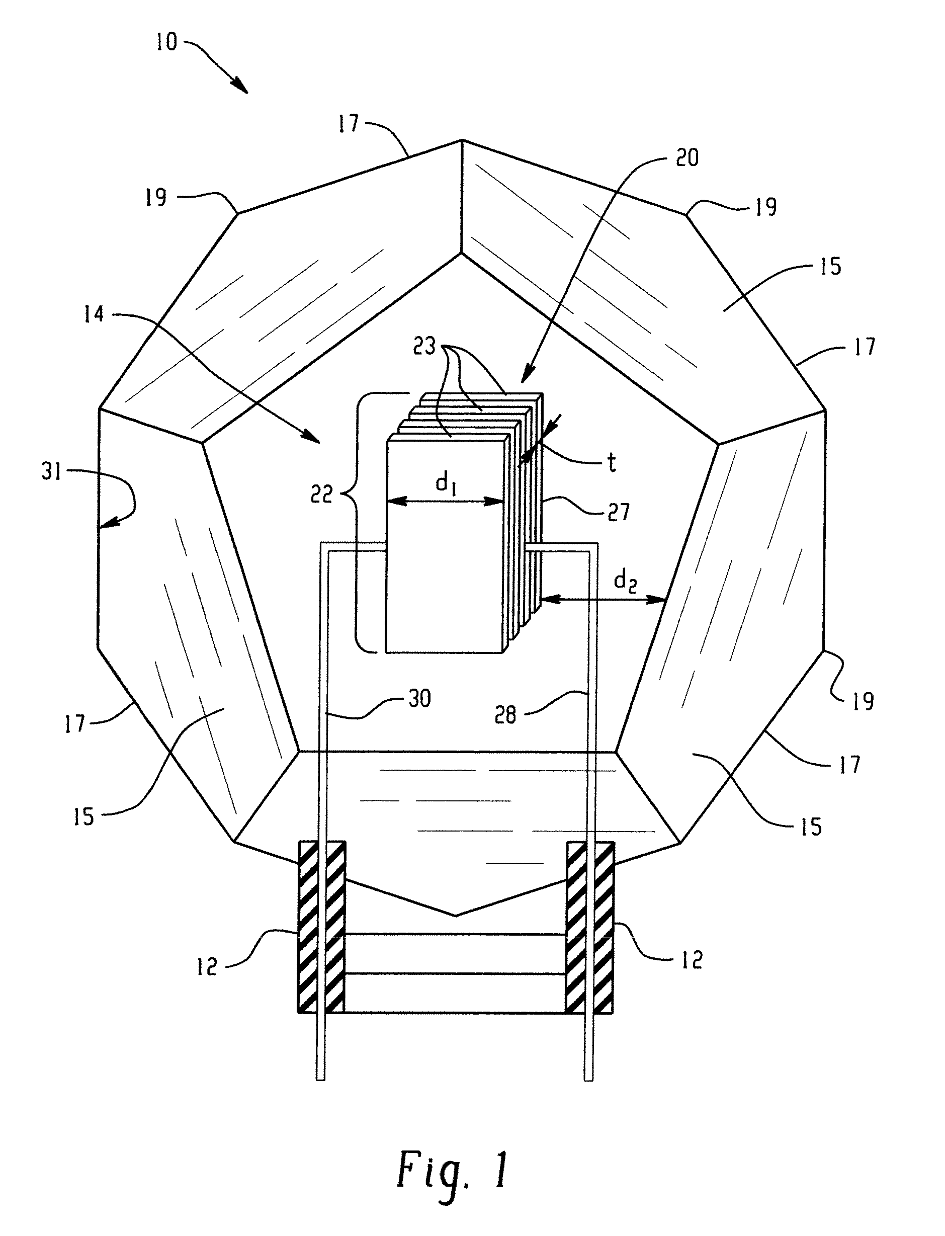 Lamp with IR suppressing composite