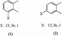 Green synthesis method of tetramethyl biphenyl isomer compounds