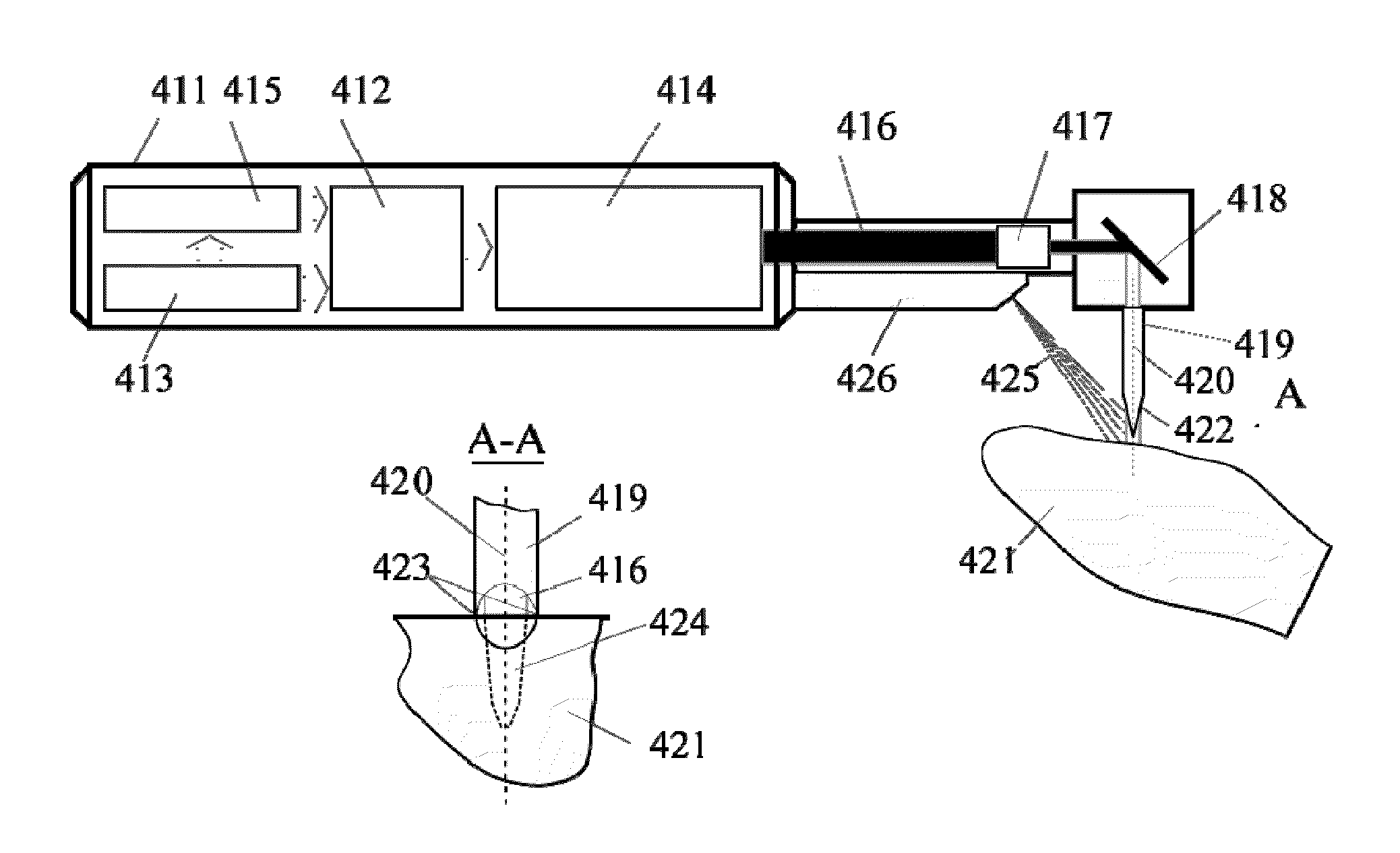 Method and apparatus for diagnostic and treatment using hard tissue or material microperforation