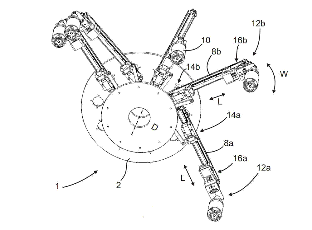 Method and device for transporting containers