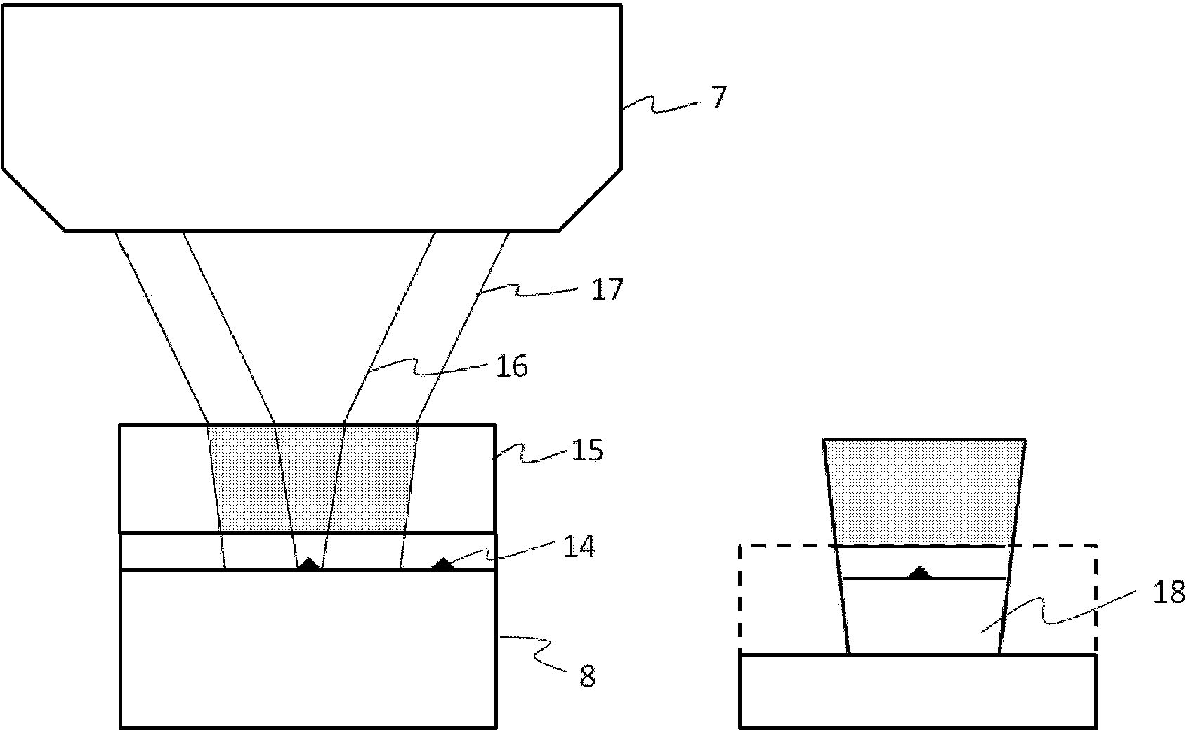 Positioning method and device of self-organizing single quantum dot