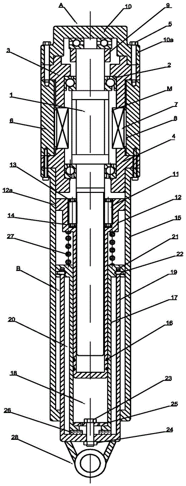 Electric cylinder with buffer