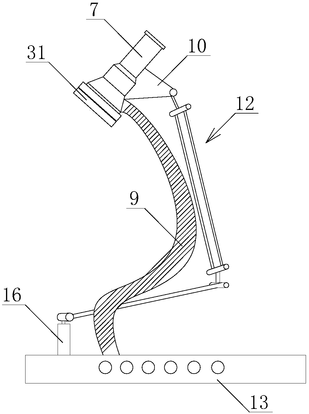 Automatic and suspended moxibustion device