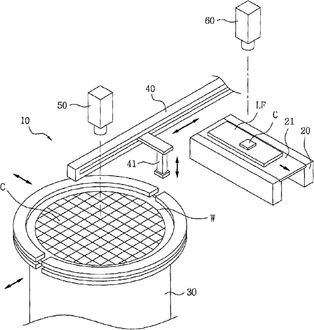 LED chip jointing device