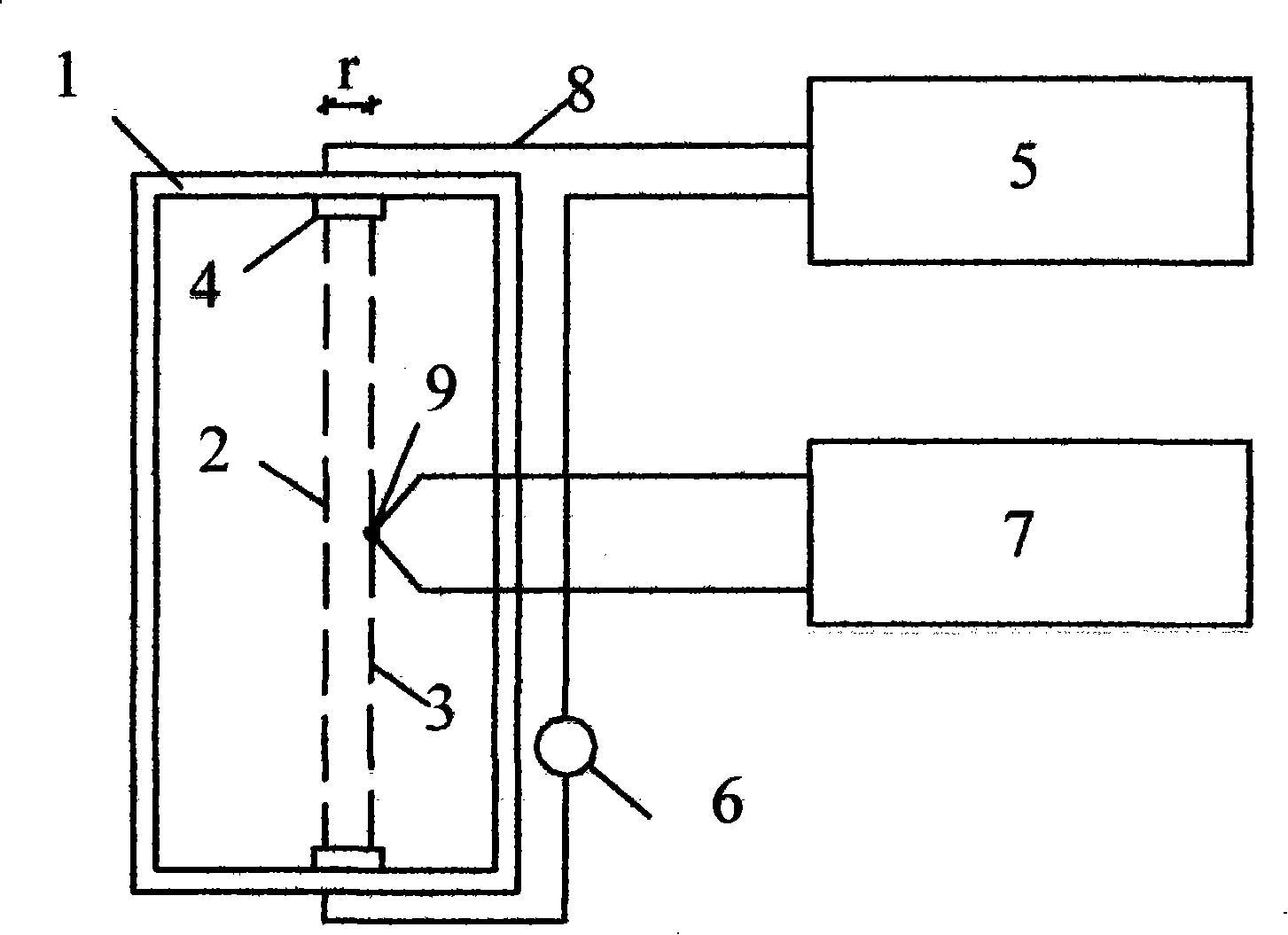 Test device and test method for determining early concrete thermal conductivity factor and thermal diffusivity